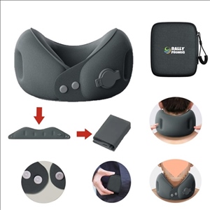 Inflatable Portable Airplane Travel Sleeping U-Shaped Pillow Packable Neck Support